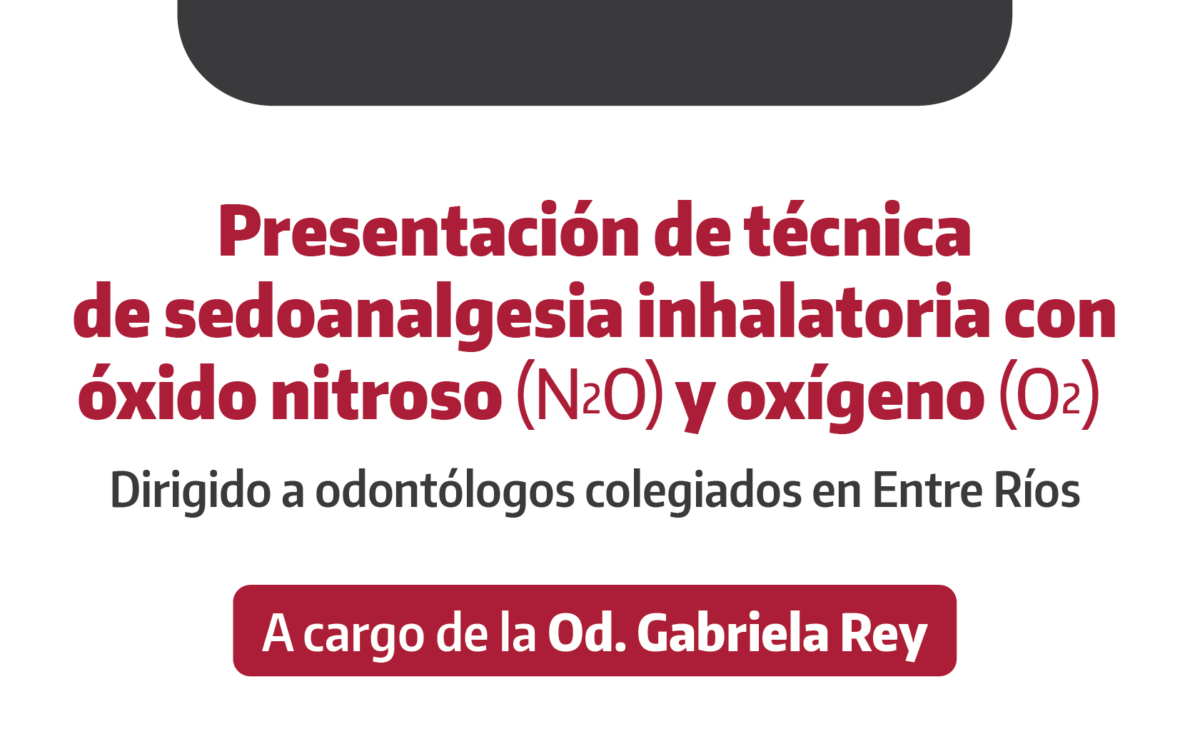 Presentación de técnica de sedoanalgesia inhalatoria con óxido nitroso y oxígeno 
