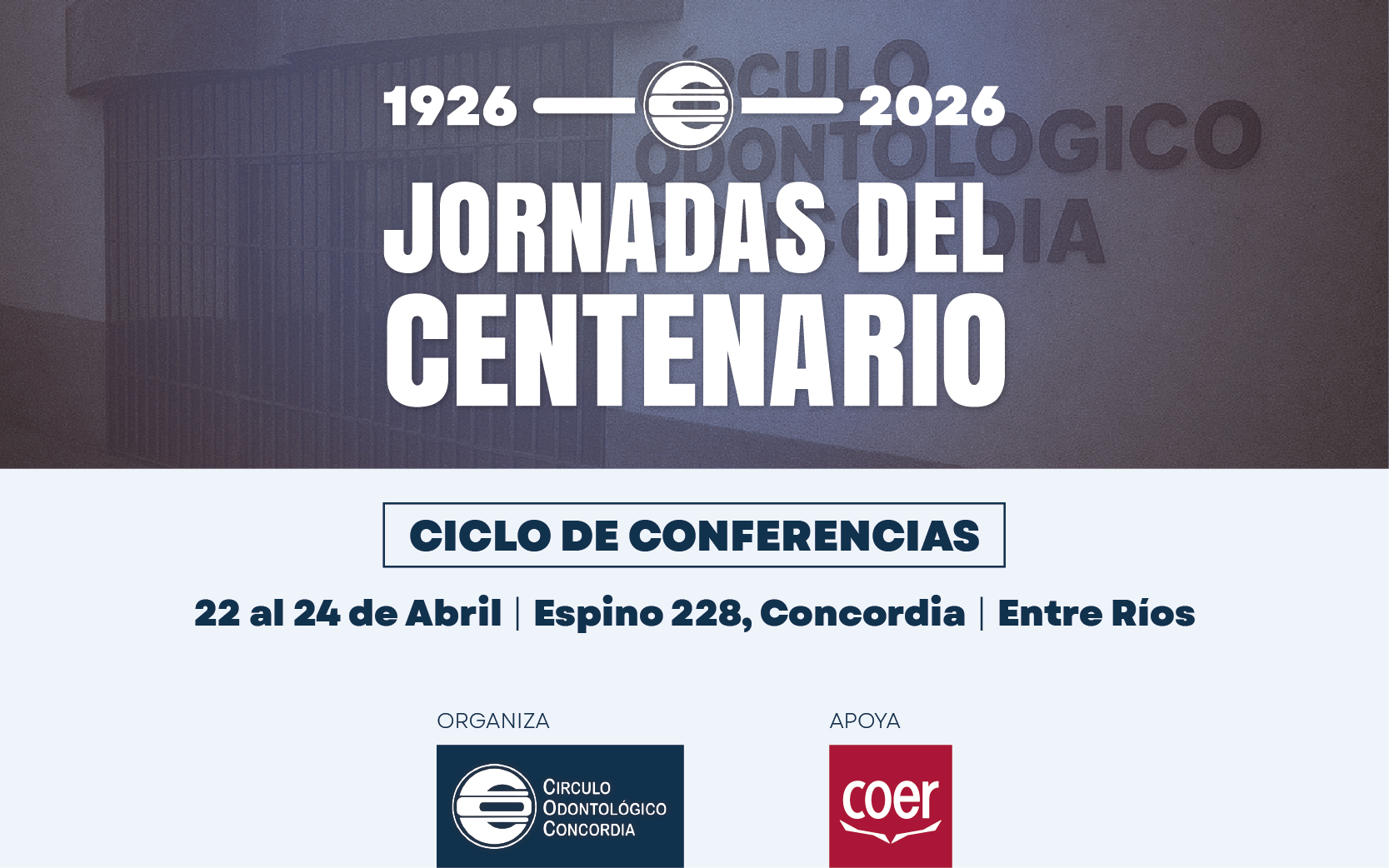 Jornadas del Centenario del Círculo de Concordia