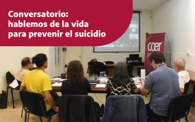 Amplia participación en el conversatorio sobre la prevención del suicidio 
